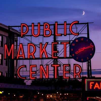 pike place market at night_rachel claire